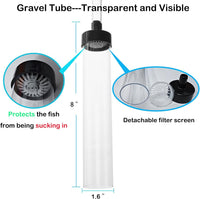 4.3ft Aquarium Siphon Vaccum Cleaner Fish Tank Water Changer Kit – Essentials for Fish - 5ft - image 2