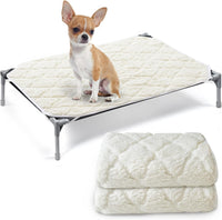 Elevated Dog Bed Pad Waterproof 2 Pack, Waterproof Pad Only – Essentials for Dogs - Small (22"W x 28"L)