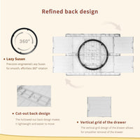 BuilderButler Lightweight 1500 Pieces Rotating Puzzle Board with 6 - Plastic-4 Drawers / Medium-1500pcs - image 3