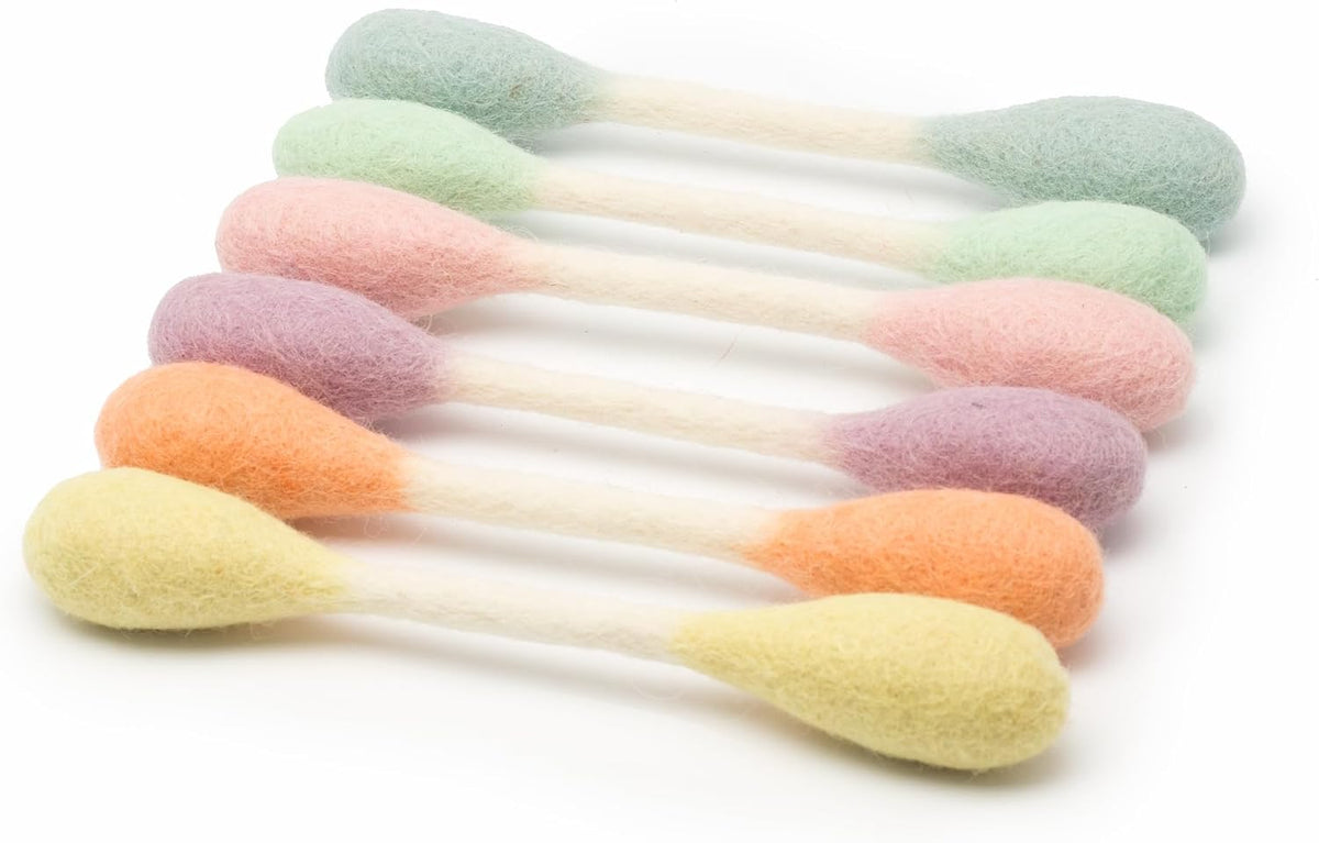 Glaciart One XXL Swabs Cat Toys with Catnip, 2 Pk - Pastel Tips / Regular