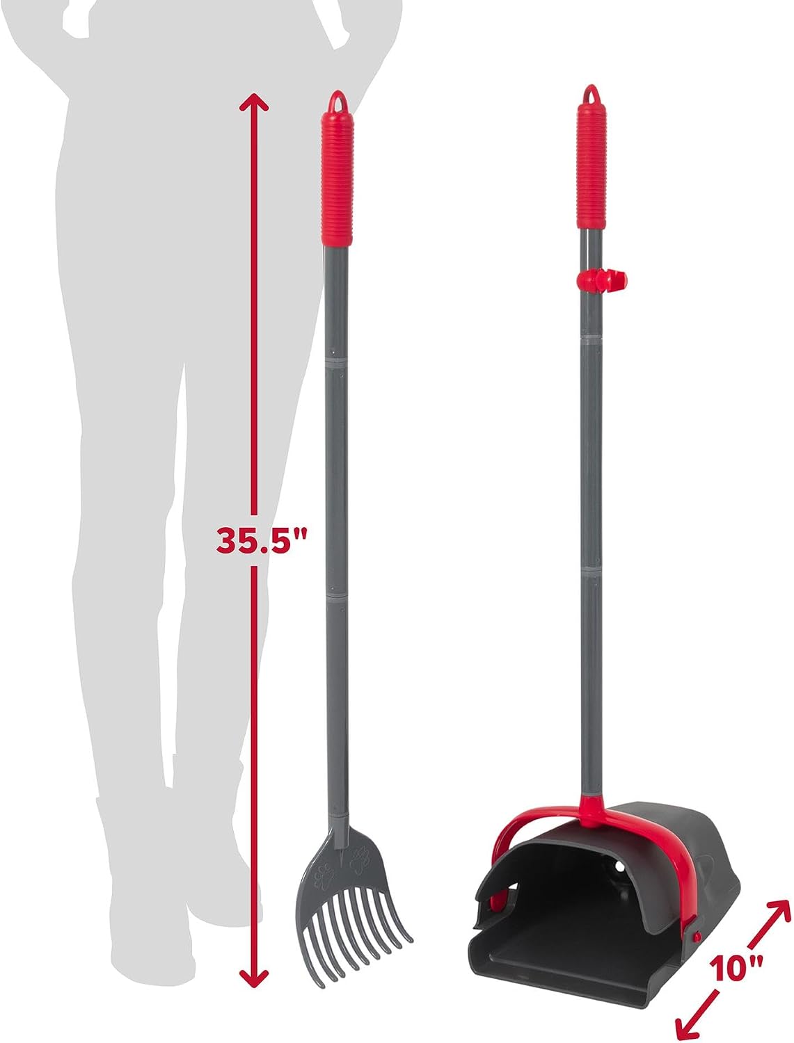 Arm & Hammer Swivel Bin & Rake Dog Pooper Scooper - XL / Swivel and Rake Scooper - image 2
