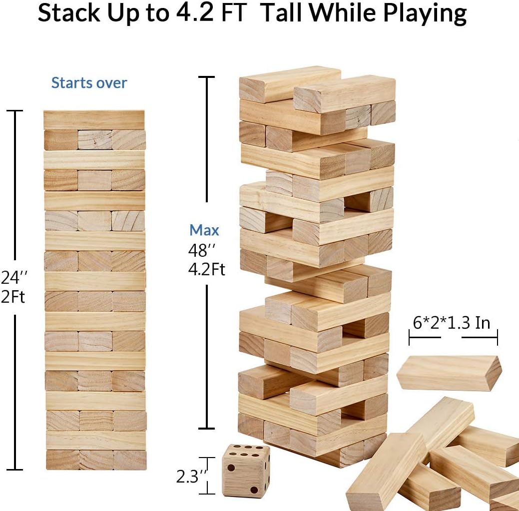 ApudArmis Giant Tumble Tower - L-4.2FT / Burlywood - image 3