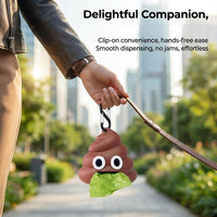 Dog Poop Bag Dispenser for Dog Leash, Poop Shape Sturdy Holder – Essentials for Dogs - 2 x 3.54 x 3.93 inches (Pack of 3) - image 3