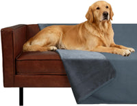 Ameritex Pet Bed Blanket Reversible 100% Waterproof Velvet Super Soft - 40x60 Inches / Blue+navyblue
