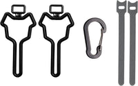 Dog Poop Bag Holder, Waste Bag Holder, Dog Poop Bag Carrier - Black / 1 Count (Pack of 2)