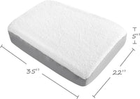 Waterproof Dog Bed Covers Replacement Washable 41 x 29 inch – Essentials for Dogs - White / 22 x 35 x 5inch - image 2