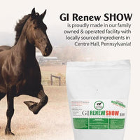 GI Renew Show, Probiotics for Equine, Immune and Appetite Stimulation, Prebiotics, Digestive Enzymes | Horse Supplement Providing Ulcer Relief and Treatment, Organic Toxin Binder, 6 LB Bag