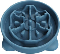 Slow Feeder Dog Bowls Small Breed - Blue / 4 Cup