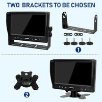 Backup Camera for Truck RV,Back up Camera with Screen Kit HD 1080P 7inch Reverse Monitor,Rear View Cameras for Trailer, Bus/Tractor/Vehicle with 170 Degree,IP69K Waterproof,IR Night Vision.