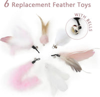 SONGWAY Interactive Cat Feather Toy Set - Light Pink - image 2