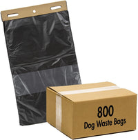 Zero Waste USA ONEpul Dog Waste Station Bags, 8 Headers - Opaque black / 100 Count (Pack of 8)