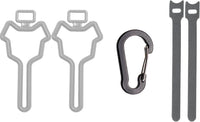 Dog Poop Bag Holder, Waste Bag Holder, Dog Poop Bag Carrier - Gray / 1 Count (Pack of 2)