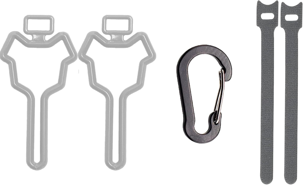 Dog Poop Bag Holder, Waste Bag Holder, Dog Poop Bag Carrier - Gray / 1 Count (Pack of 2)
