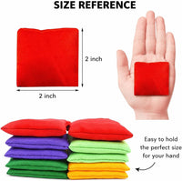 Small Colorful Nylon Bean Bags for Hand Toss Games - 2in-20 Pcs - image 3