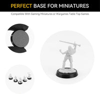 FIGURESLAB 100 black textured plastic miniature bases in 7 sizes - view 17