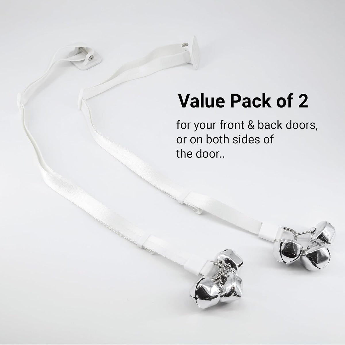 SVD.PET Puppy Bell Doorbell, Dog Bell for Potty Training - 2-PACK / White - image 3