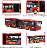 Crelloci City Bus Toy for Kids - Red - image 3