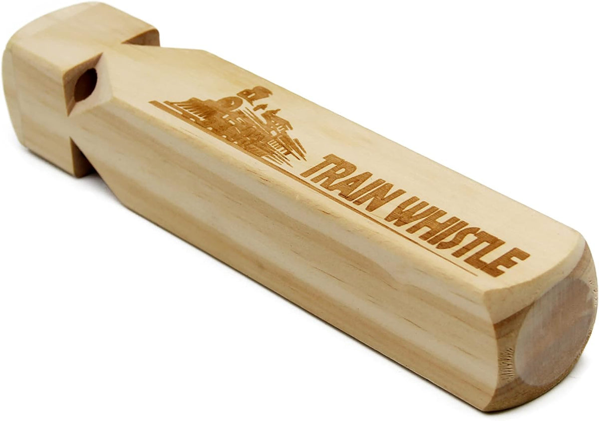 CINKCO Wooden Train Whistle Solid Wood 4 Tone Educational Toy for Kids – Fun for Kids & Family