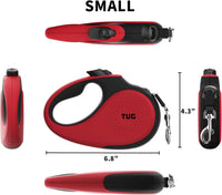 TUG Original Retractable Dog Leash - Red / Small - image 2