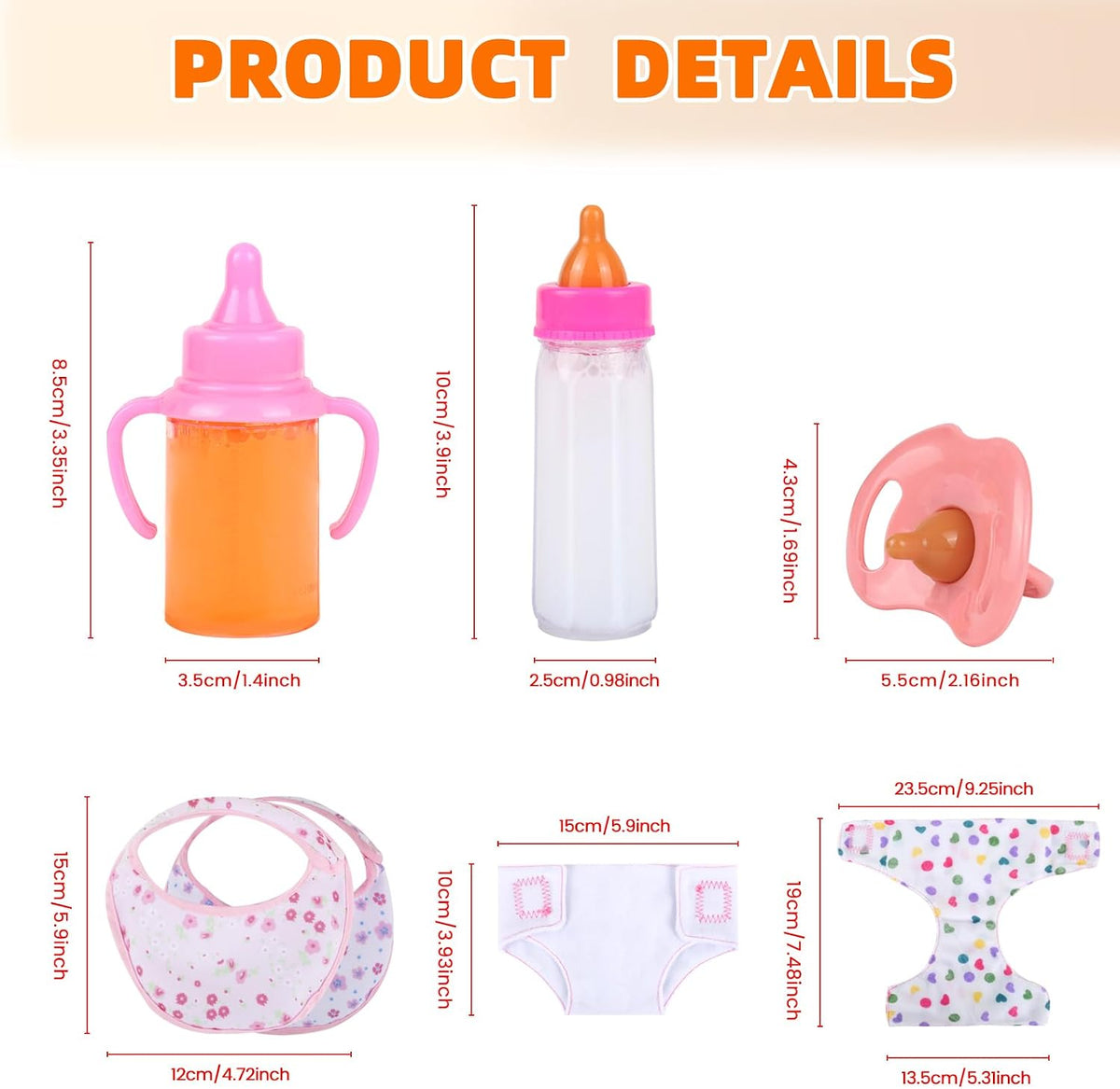 CARANOVO Baby Doll Accessories Set - doll accessories - image 4