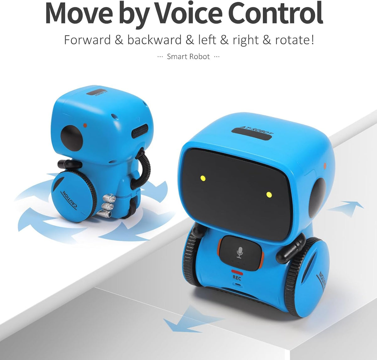 GILOBABY Smart Robot, Touch & Voice Control Interactive Toy for Kids 3-5 – Fun for Kids & Family - Blue - image 4