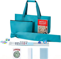 American Mahjong Game Set, 166 Green Tiles - Blue