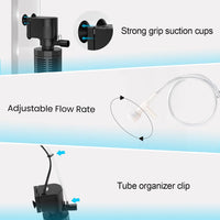 320GPH 4-In-1 Aquarium Filter 20-50 Gallons Quiet Fish Tank Filters – Essentials for Fish - 25W Filter - image 4