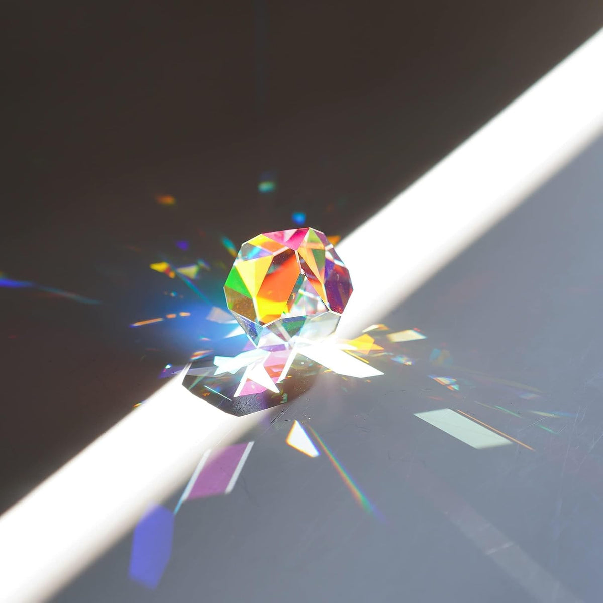 Colorful 20mm K9 Optical Crystal Glass Prism For Physics Teaching – Fun for Kids & Family - 20mm Polyhedron - image 4