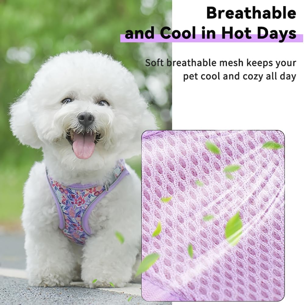 Step in Dog Harness and Leash Set, Pet Vest Harness - Pink / S - image 3