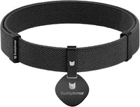 Safety Cat Collar and ID Tag Set - Elastic Quick Release Non Breakaway Personalized Anodized Aluminum Engraved Pet Name Tag, Lightweight for Kitten Small Large Cats