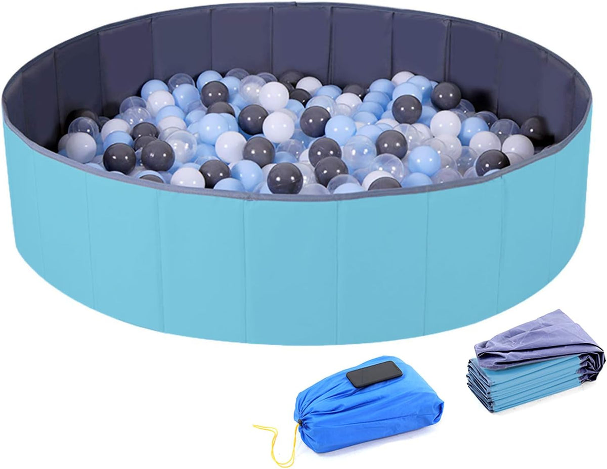 4 feet Ball Pit for Kids/Baby Play Yard/Baby Playpen/Fence for Baby - Light Blue