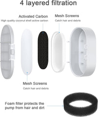 Cat Water Fountain Filter Replacement 16 Pack - 16+16 - image 4