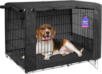 42-Inch Dog Crate Cover with Mesh, Waterproof Kennel Cover - 42.0"L x 28.0"W x 30.0"H / Black