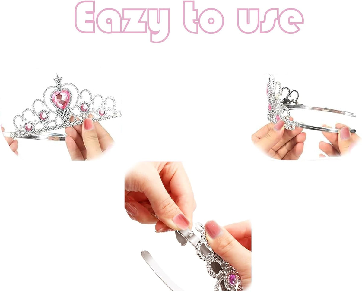 S & E Teacher's Edition 8 pack princess tiaras in 8 gemstone colors - view 8
