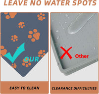 18"×30" Dog Food Mat-Absorbent Dog Mat for Food and Water - BLUE-JY / 16"L x 24"W - image 3
