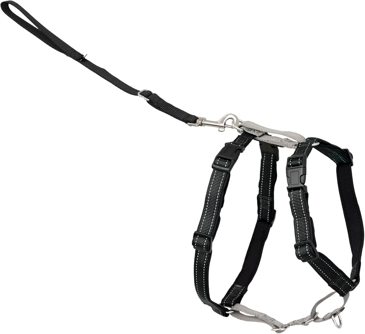 PetSafe 3 in 1 No-Pull Dog Harness, Walk, Train or Travel - Black / Large (Pack of 1)