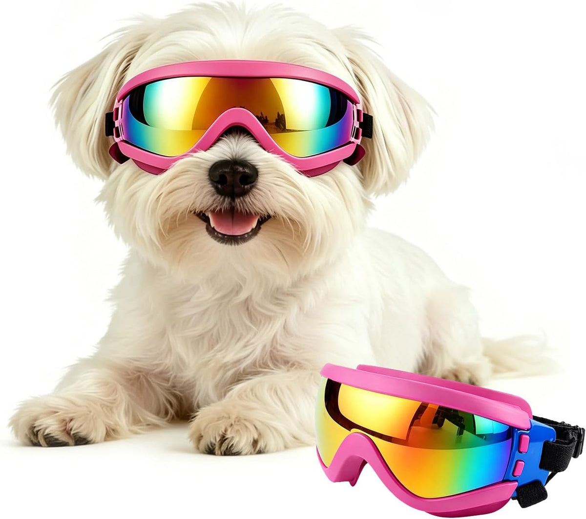 Dog Goggles for Small Breeds - Small / Pink