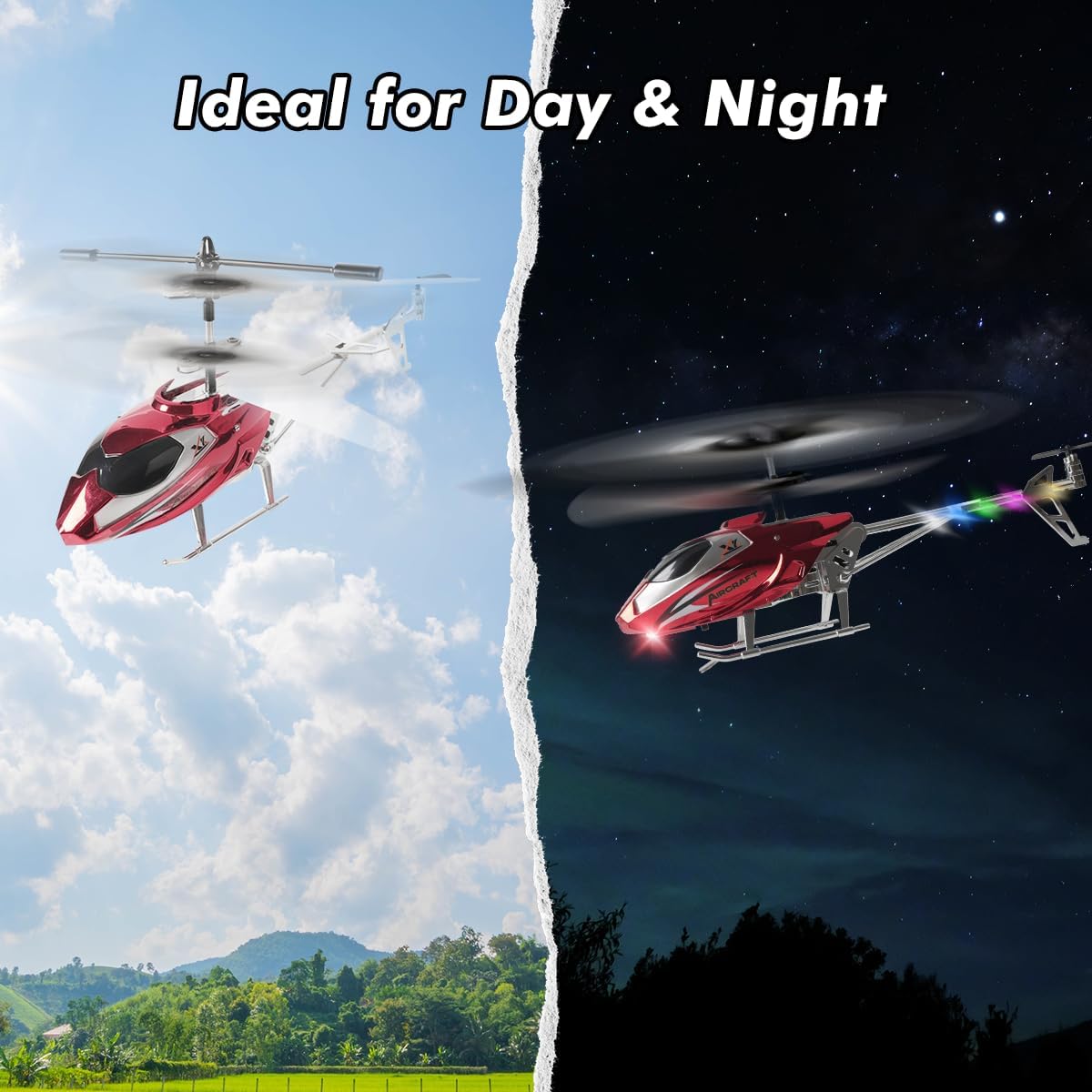 VATOS RC Helicopter for Boys, Fixed Height, One-Key Take-Off - image 2