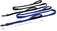 Max and Neo Double Handle Traffic Dog Leash, Reflective - 6 FT / Blue - image 2