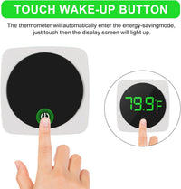 4PCS LED Aquarium Thermometer Fish Tank Thermometer Reptile Terrarium - Square-White 2PCS - image 4