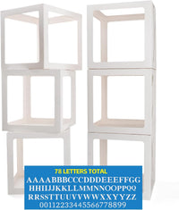 Baby Boxes with 30 PCS Letters - 6 PCS Balloon Box-78 Letter