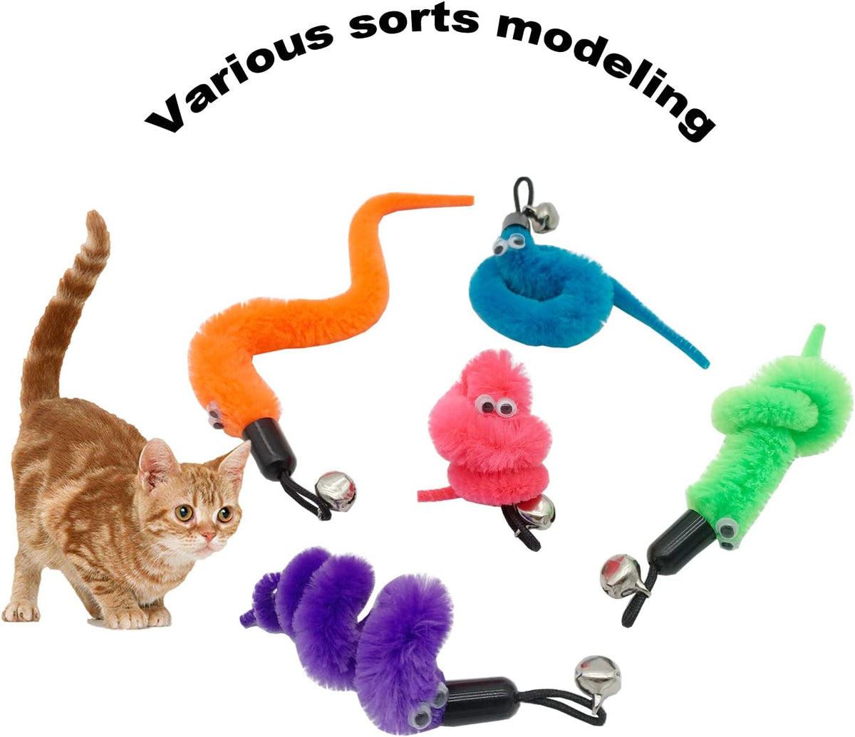 CATENESS Cat Worm Toy Refills - 15 PCS Cat Worm Toy Refills - image 2