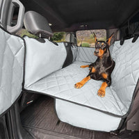 4Knines Back Seat Extender for Dogs Hard Bottom w/EZ Door Guard Grey - Grey / XL