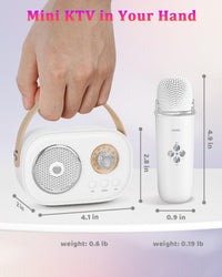 PRUNUS C20 Mini Karaoke Machine - C20-White - image 4