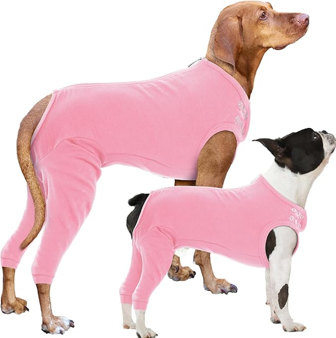 Nanaki Dog Surgery Suit Female Spay, Leg Sleeves for Dog Rear Legs, Doggy Onesie for Surgery Female, Doggy Recovery Suit Male Abdomen, Pet Wound Care Heal Protector, Surgical Suits for Pet Spay