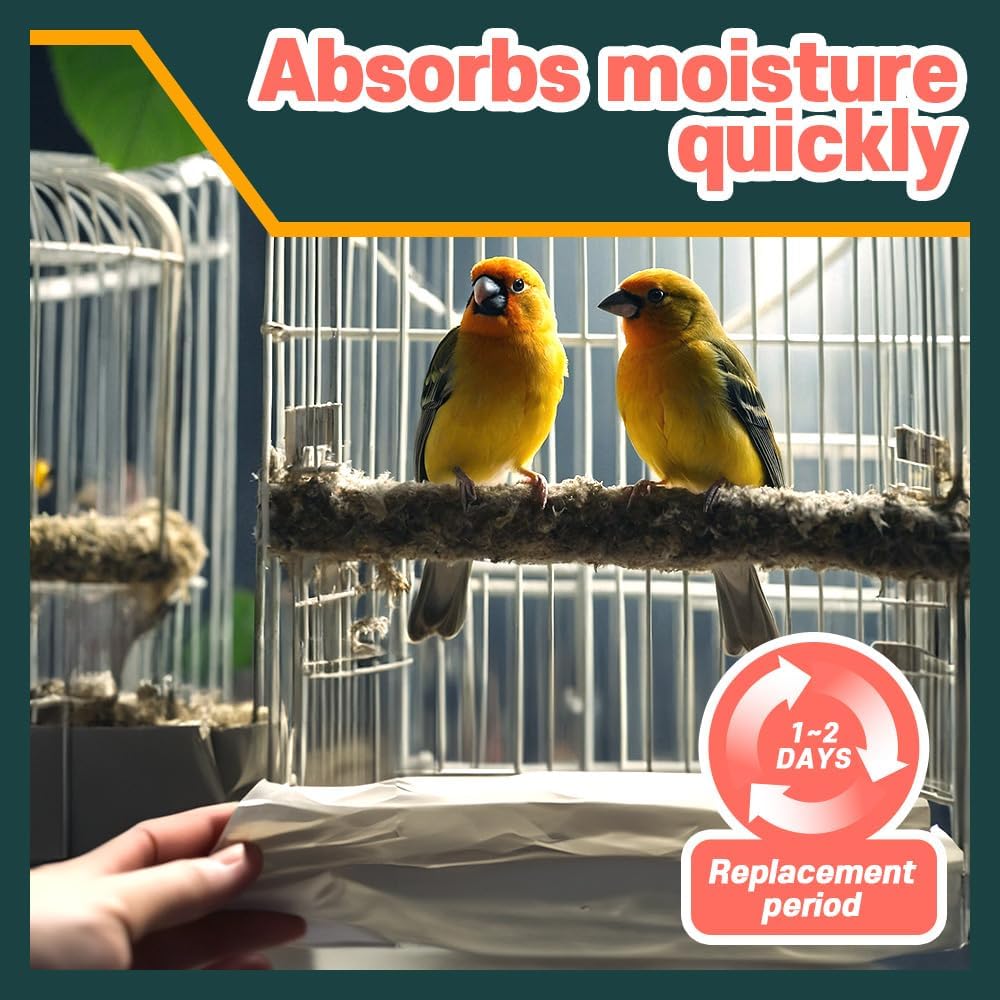 Bird Cage Liners, 120 Unscented Newsprint Sheets - 21.5" x 31" (120 Sheets) - image 4