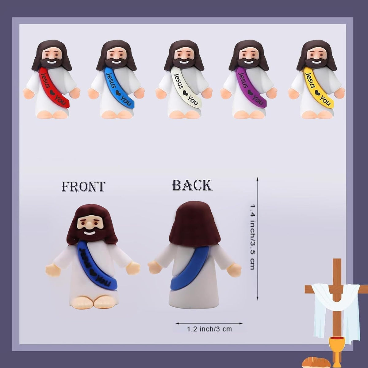 AKFAHOIF 20PCS Little Jesus Figures - 20 - image 2