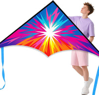 Xida large dragon delta kite for kids, 55 x 61.8 inch ripstop polyester with flying line - view 4