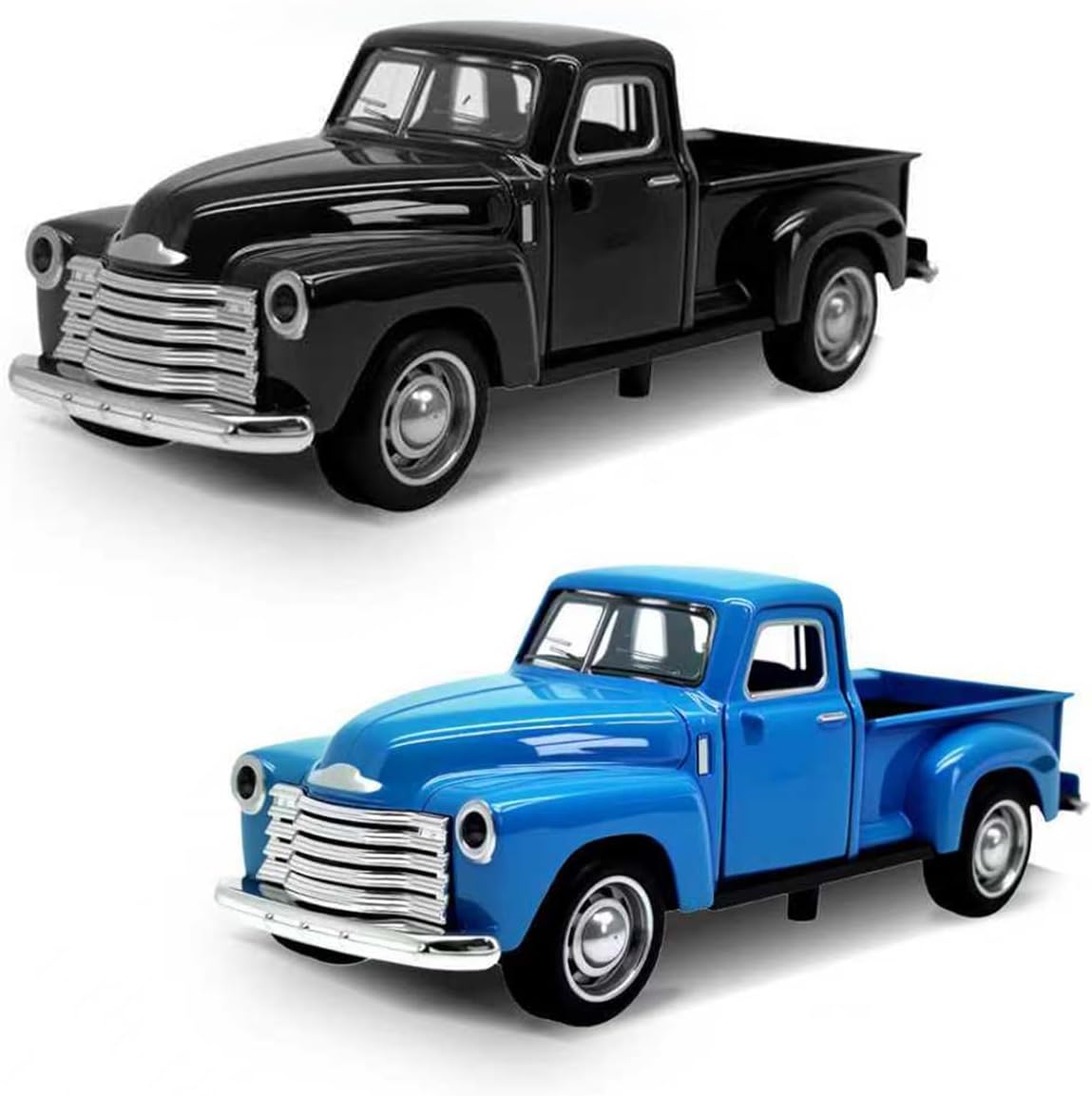 Little Blue Truck Toy,1:32 Pull Back Cars Toy for Kids Boys Girls – Fun for Kids & Family - Blue/Black
