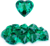 Niceup acrylic heart gems, 30 chunky 3D heart-shaped diamond gemstones for kids - view 7